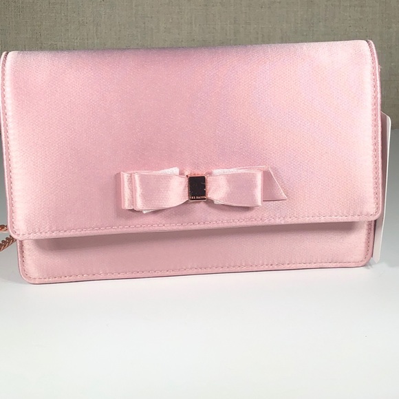 ted baker pink satin bag